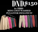 Mini Logo Do Not Disturb. PULLOVER FULL SWEATSUIT