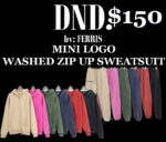 Mini Logo Do Not Disturb. ZIP-UP FULL SWEATSUIT