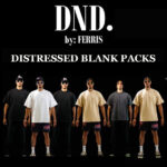 THE PERFECT T - BLANK 3-PACK WASHED AND DISTRESSED T-Shirt