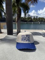 Lord Watch Over Me Hat - Royal Blue/Cream - Image 3